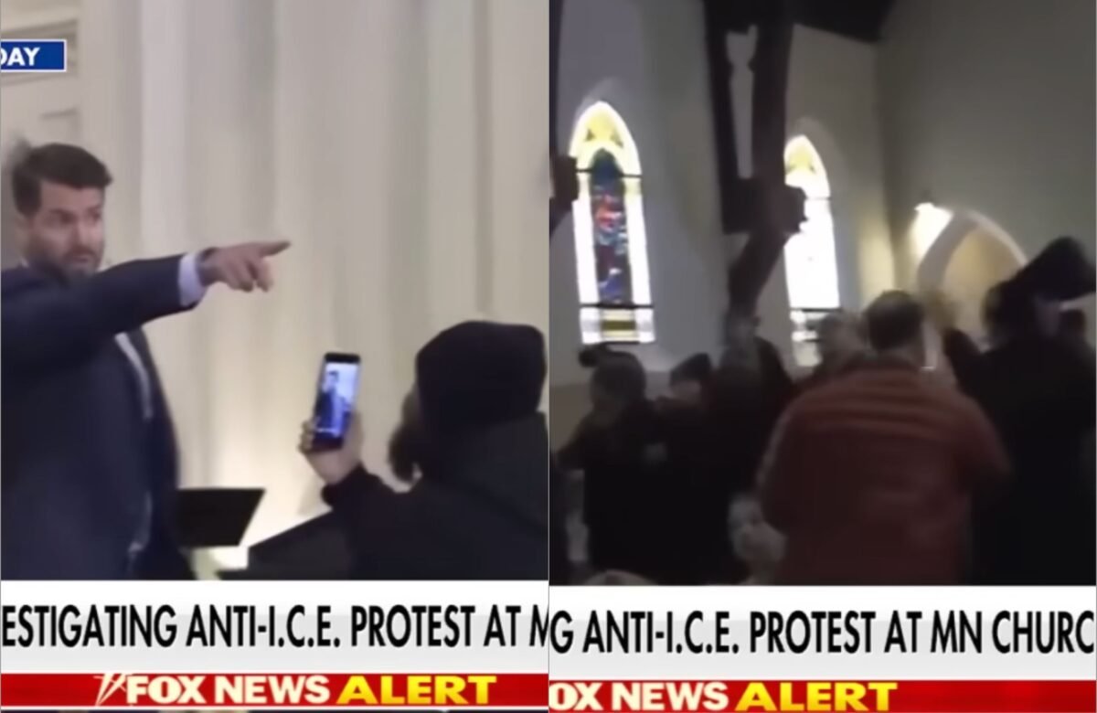 Ativistas protestam contra o ICE durante culto em igreja Batista